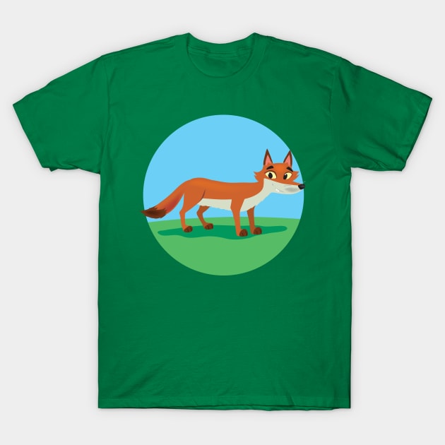 smiling fox T-Shirt by duxpavlic